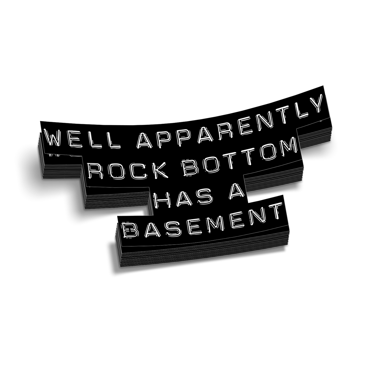 Rock Bottom Hard Hat Decal