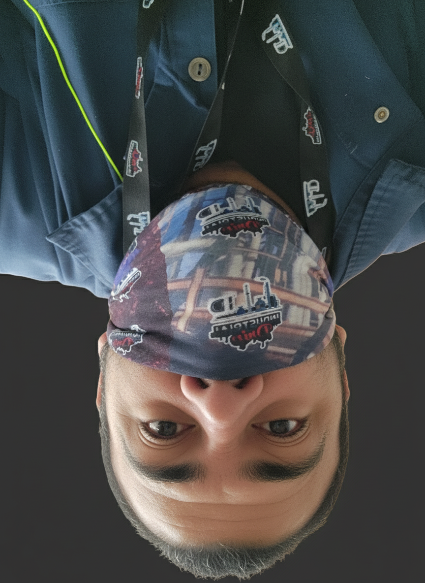 Industrial Drip Lanyard and Badge Holder