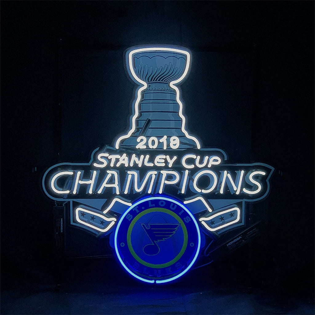 2019 Stanley Cup Champions St. Louis Blues Neon Signs