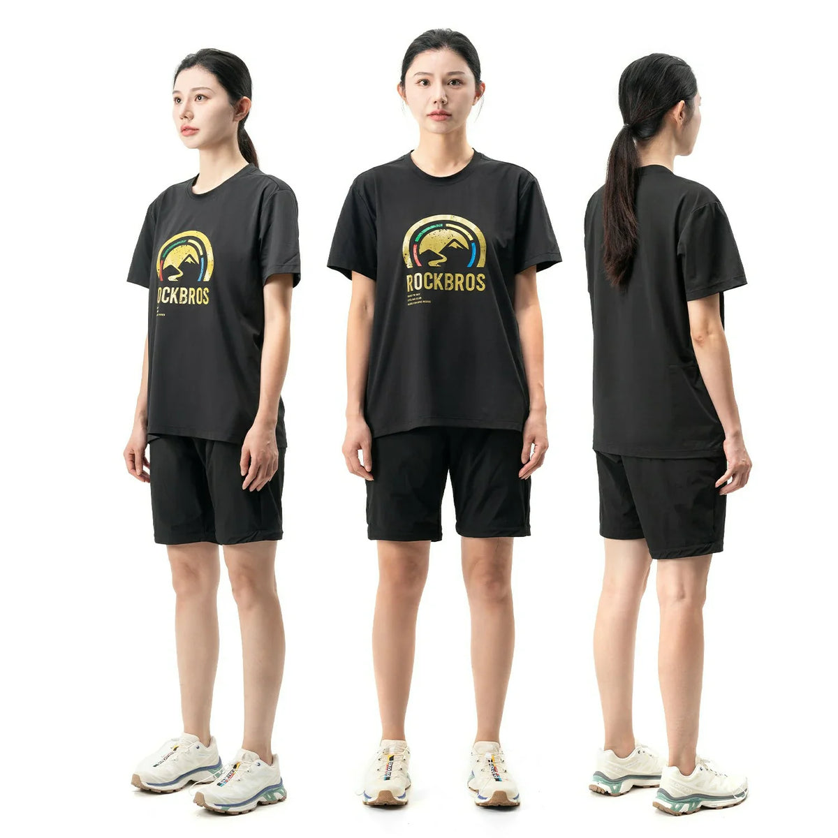 ROCKBROS Road-to-Sky Shirt Unisex Quick Dry Moisture Wicking Breathable Stretch Short Sleeve