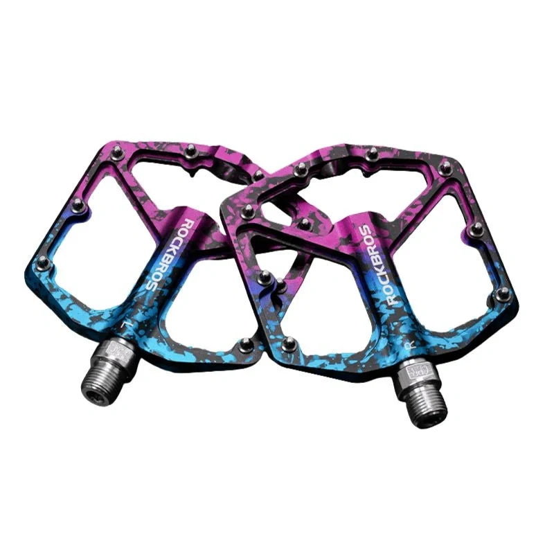 ROCKBROS Bike Pedals Lightweight Aluminum Platform 9/16'' Sealed Bearing