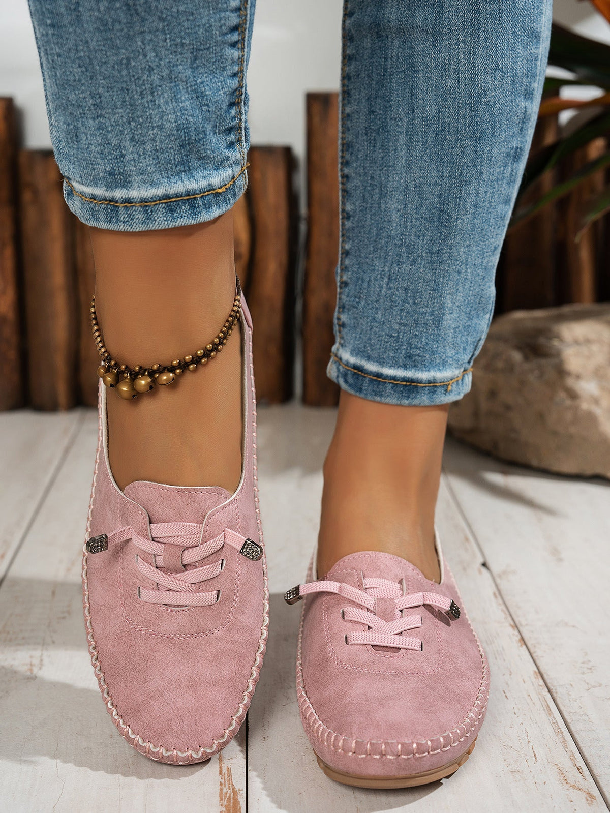 Women’s Comfortable PU Flat Shoes | Soft All-Matching Casual Flats