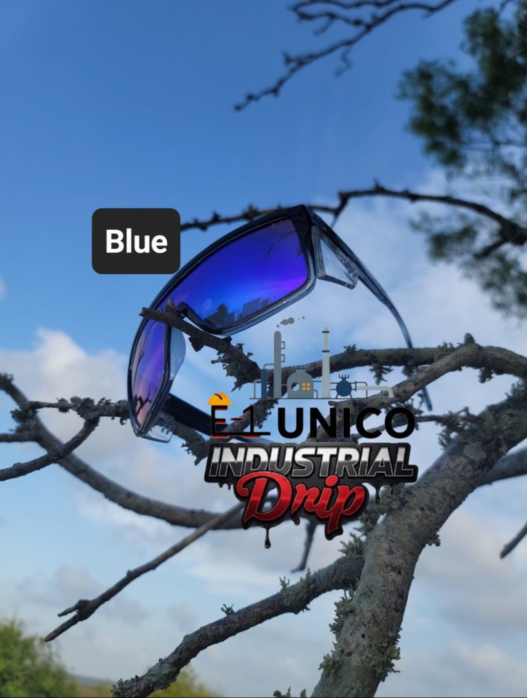 E-1 Unico Z87 Safety Sunglasses by Industrial Drip
