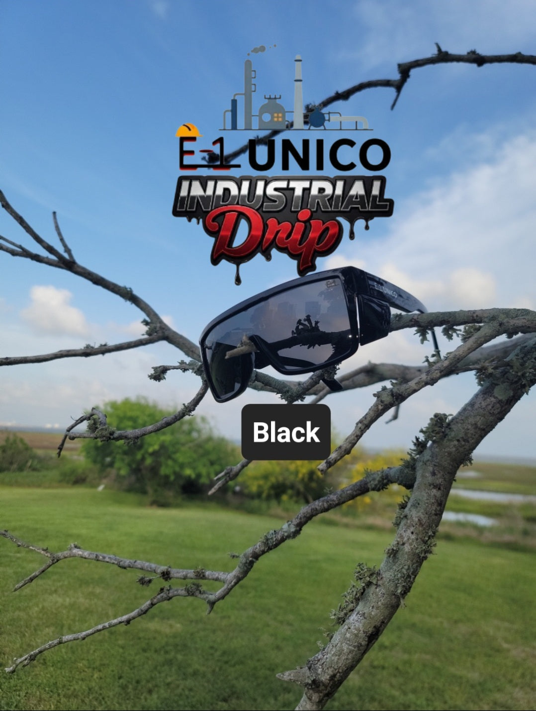 E-1 Unico Z87 Safety Sunglasses by Industrial Drip