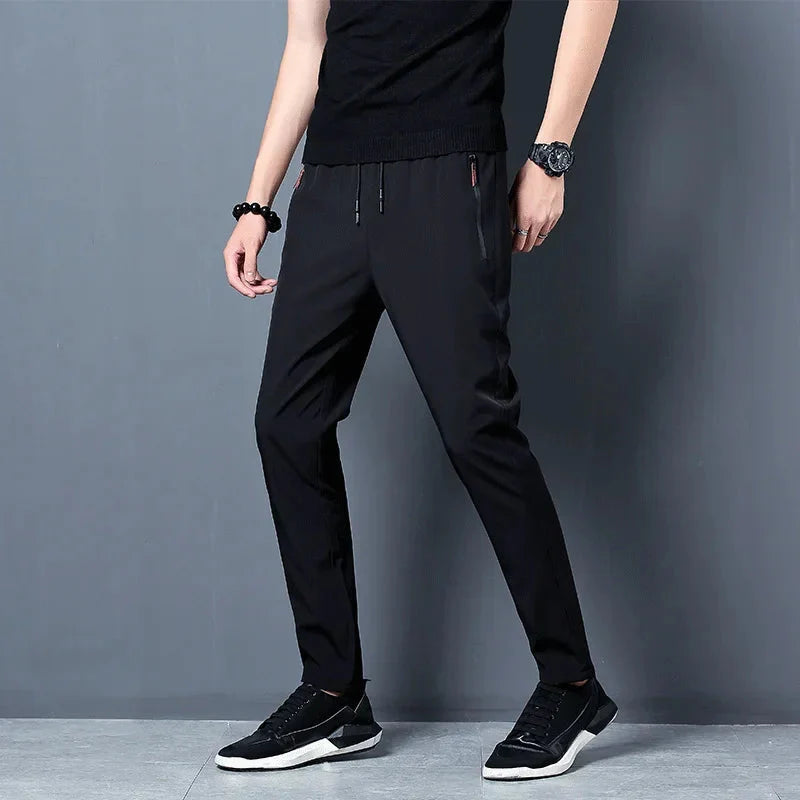 Men's Stretch Slim Fit Cargo Jogger Pants – Elastic Waist