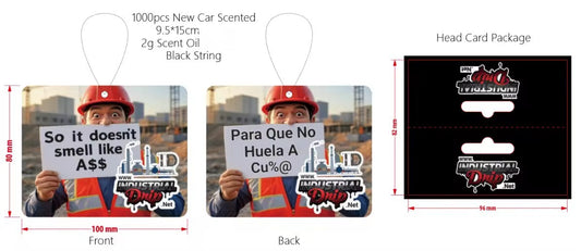 2-sided Truck/Car Air Freshener - Safety covering Nose