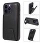 Suitable for Apple 15 phone case 13promax stand phone case adhesive leather anti drop 12 accordion card insertion phone case
