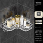 Bathroom Storage Rack Toilet Washroom Wall-Mounted Hole-Free Multi-Functional Iron Mesh Long Strip Organizer