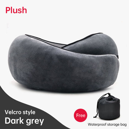 Memory Foam Neck Travel Pillow: Soft, 360° Head Support, for Home, Plane & Car