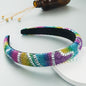 Hair Hoop Fashion New Design Shiny Gypsophila Thin Sponge Headband Korean High-End High-Skull Top Hair Accessories