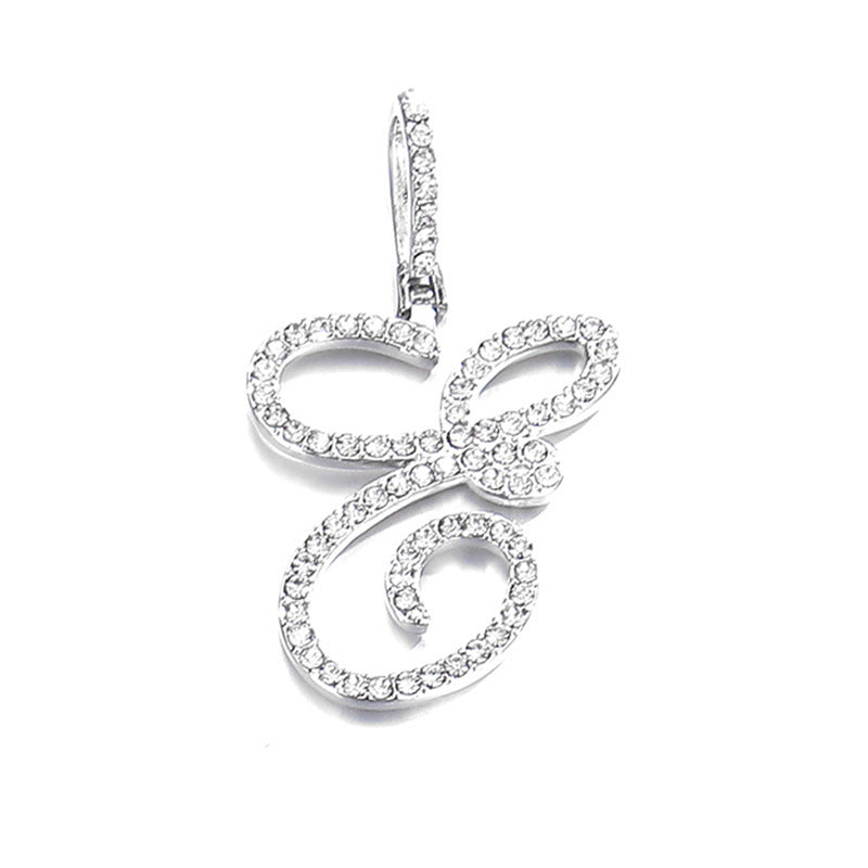 Hip hop accessories grass letter pendant melon seed buckle Cuban chain accessory