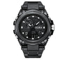 Men's dual display waterproof electronic watch, outdoor sports timing multifunctional quartz electronic watch, shock resistant student watch