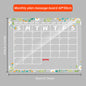 Acrylic message board magnetic refrigerator sticker household erasable calendar transparent note display board