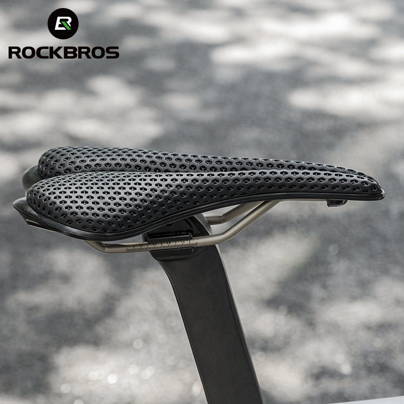 ROCKBROS 3D Carbon Fiber Bike Saddle Adaptive Custom Fit Seat for Men