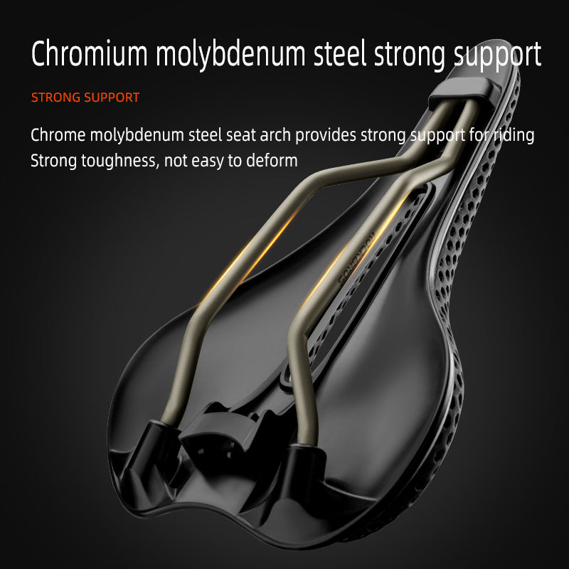 ROCKBROS 3D Carbon Fiber Bike Saddle Adaptive Custom Fit Seat for Men