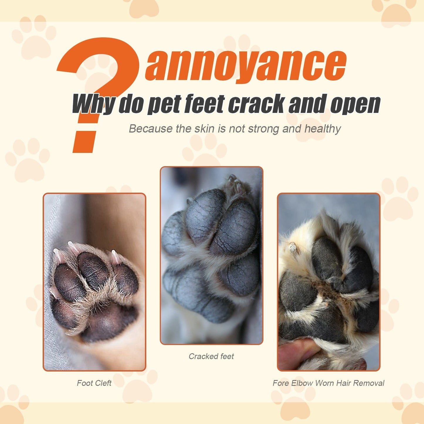 Pet Moisturizing Claw Balm for Cats and Dogs Deeply Moisturizing Foot Pad Care Cream