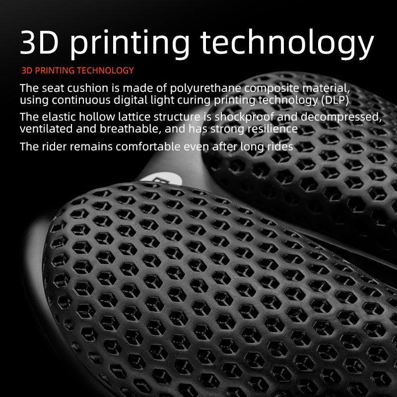 ROCKBROS 3D Carbon Fiber Bike Saddle Adaptive Custom Fit Seat for Men