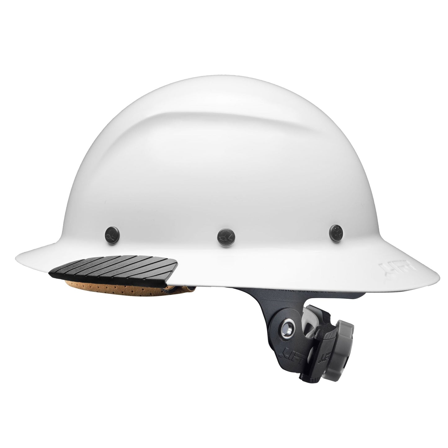 DAX Carbon Fiber White Full Brim Hardhat