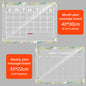 Acrylic message board magnetic refrigerator sticker household erasable calendar transparent note display board