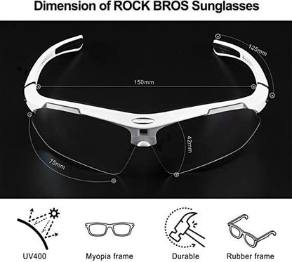 Cycling Sunglasses Photochromic Glasses Full Frame Eyewear