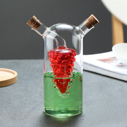 Kitchen Storage Sealed Bottles, Double-layer 2-in-1 Glass Bottles, Oil, Vinegar, Sauce, Seasoning Bottles, Kitchen Tools