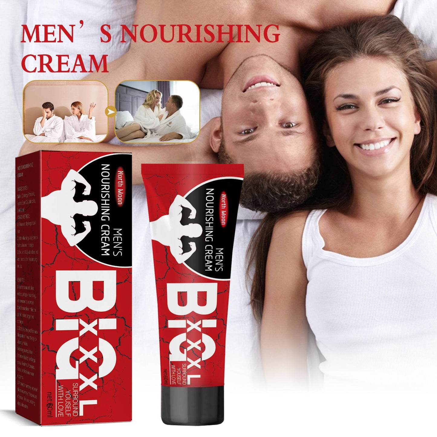Men's Care Cream, Men's Vitality, Moisturizing Body Massage Care Cream