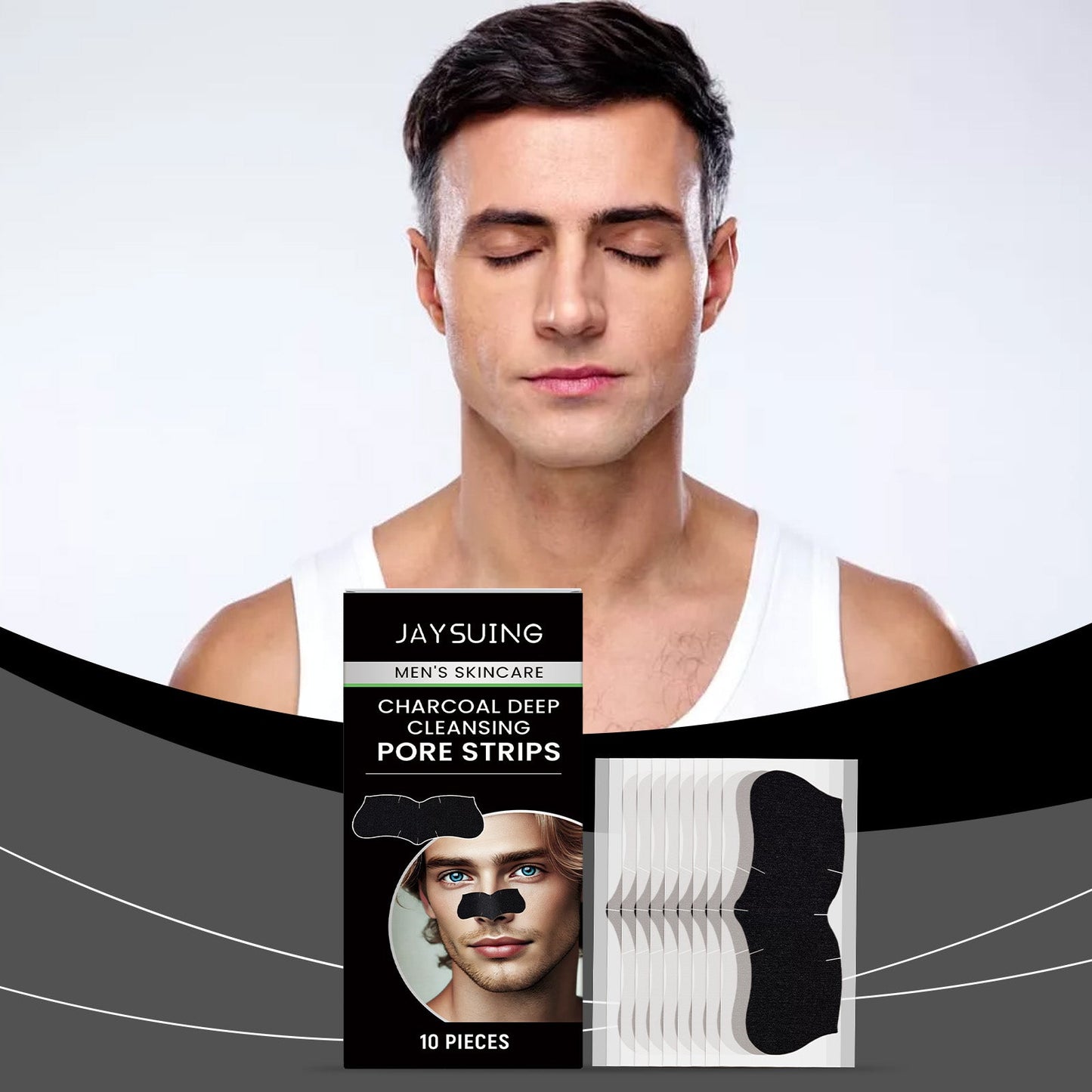Men Blackhead Pore Patch For Pore Cleansing Gentle And Non-Tight Facial Oil Control To Reduce Acne