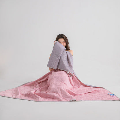 Grade A Cooling Blanket: Soft, breathable, king/queen size, summer lightweight cool comforter.