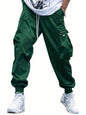 Men’s Multi‑Pocket Drawstring Cargo Pants