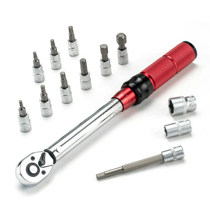 ROCKBROS 1/4 Torque 2–24Nm Micrometer Click Torque Wrench, 72-Tooth Gear Professional Precision ±3%High Accuracy