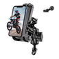 ROCKBROS Motorcycle ATV Adjustable Phone Holder with Vibration Dampener for 4.7-7.1" Phones