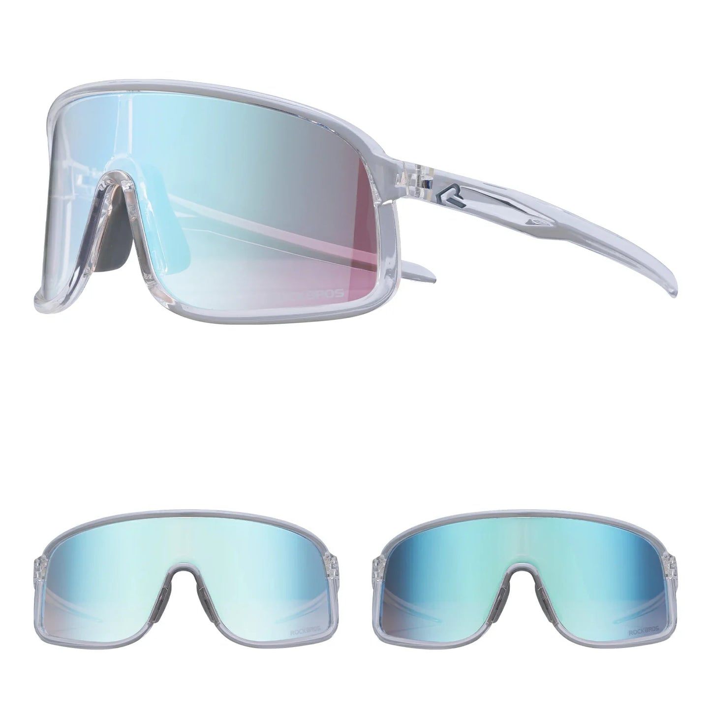 ROCKBROS Cycling Sunglasses Photochromic Polarized Sports Glasses UV400 Unisex