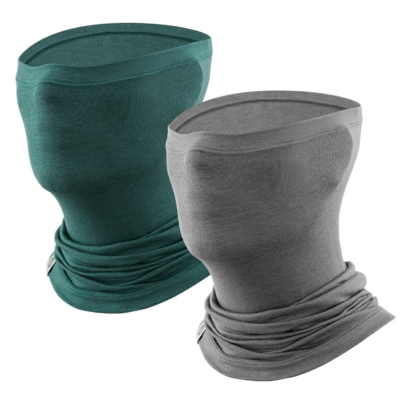 Merino Wool Thermal Neck Gaiter Face Mask for Men Women
