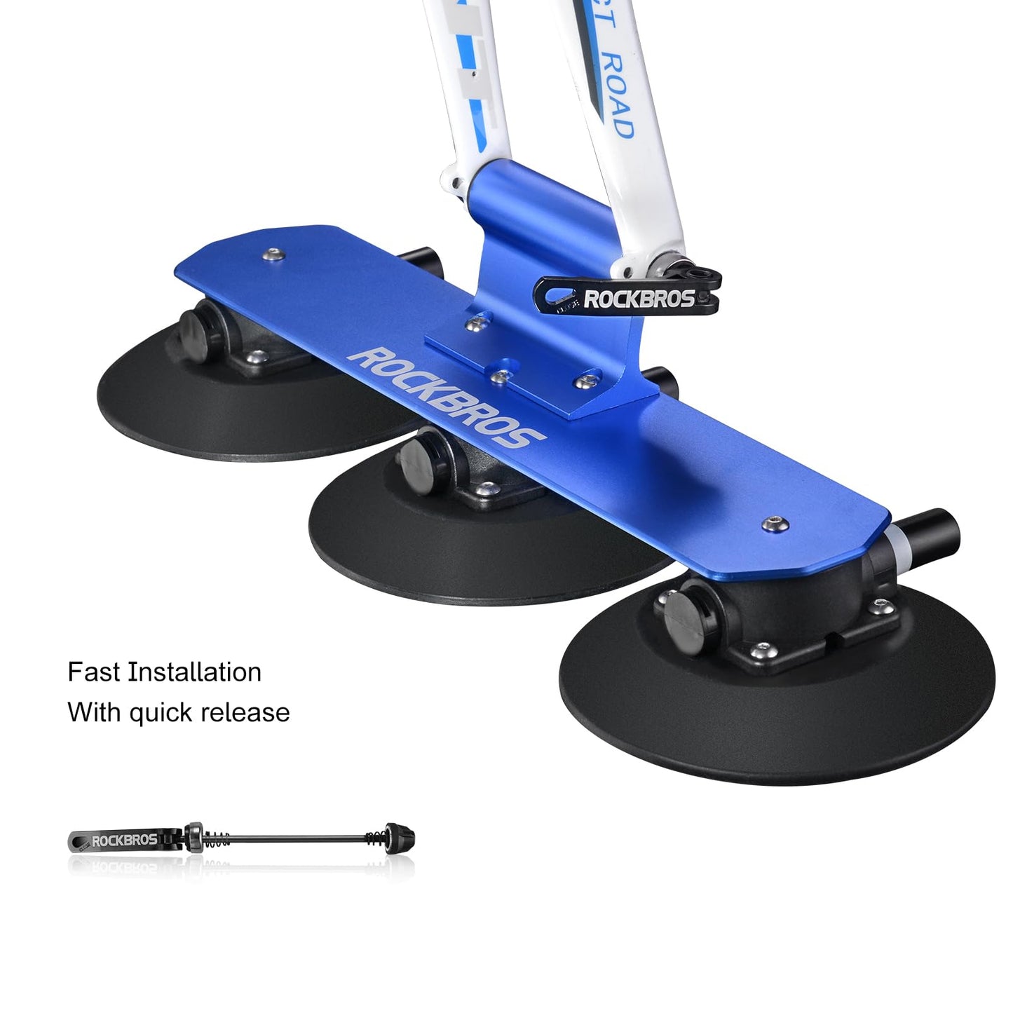 ROCKBROS Suction Cup Bike Rack for Car Roof Quick Release Sucker Mount