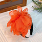 Handmade European and American headbands with versatile fabric flower hair accessories