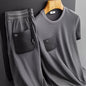 Anti-Wrinkle Flex Suit Mens Short Sleeve Slim Fit Shirts