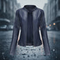 Women’s Classic Leather Jacket – Chic Streetwear Outerwear