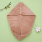 Super absorbent double-layer thickened coral velvet quick drying hair towel, shower cap, and headband towel