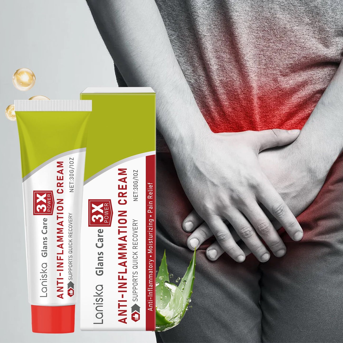 Men's Care Cream Men's Daily Maintenance Relief Discomfort Moisturizing Moisturizing Skin Repair Cream