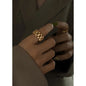 18K Gold-Plated Titanium Steel Ring