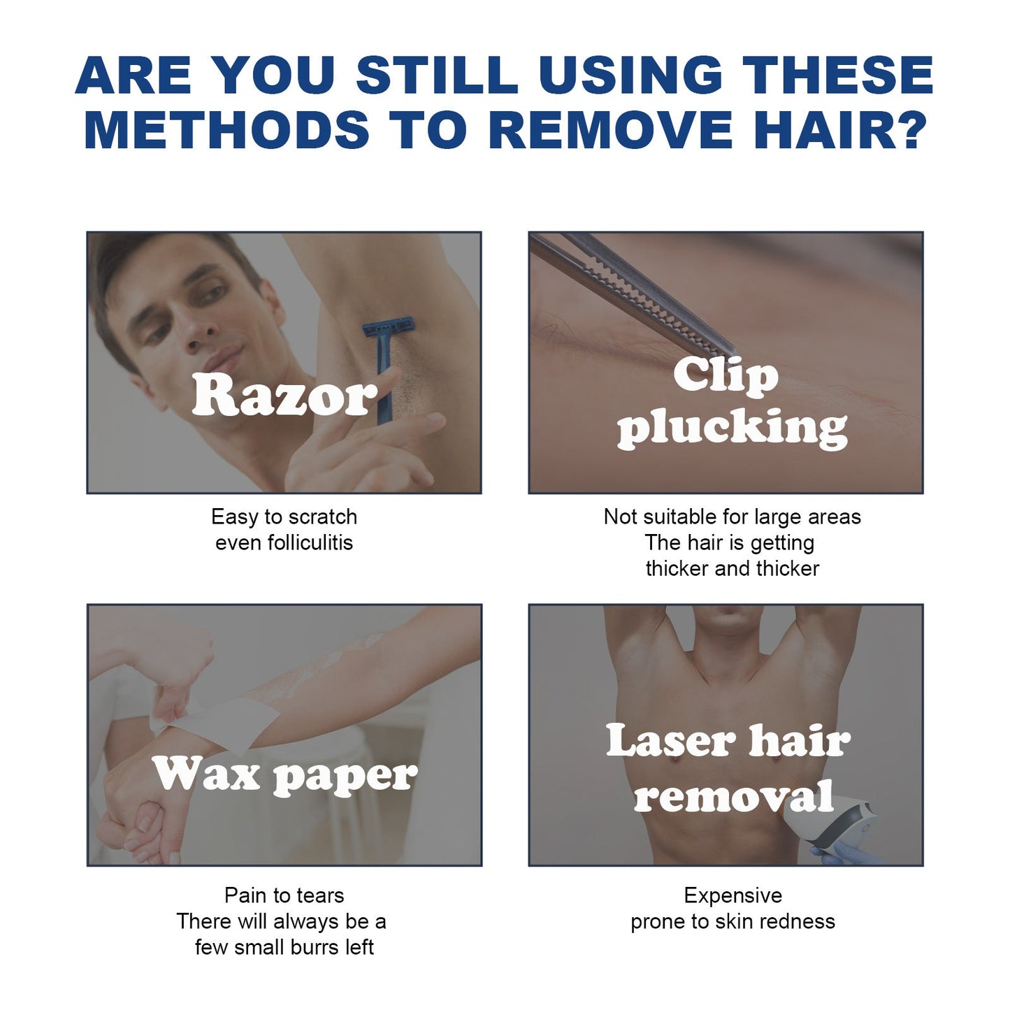 Men's Hair Removal Foam Spray Leg Underarm Chest Hair Gentle Cleansing Quick Hair Removal Spray