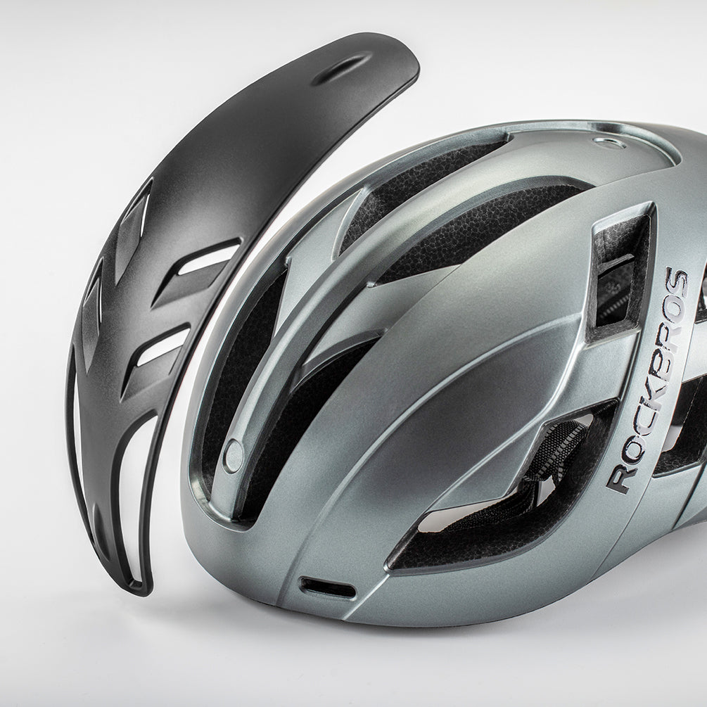 ROCKBROS Cycling MTB Road Bike Helmet Integrally Magnetic Cover Bicycle Helmet