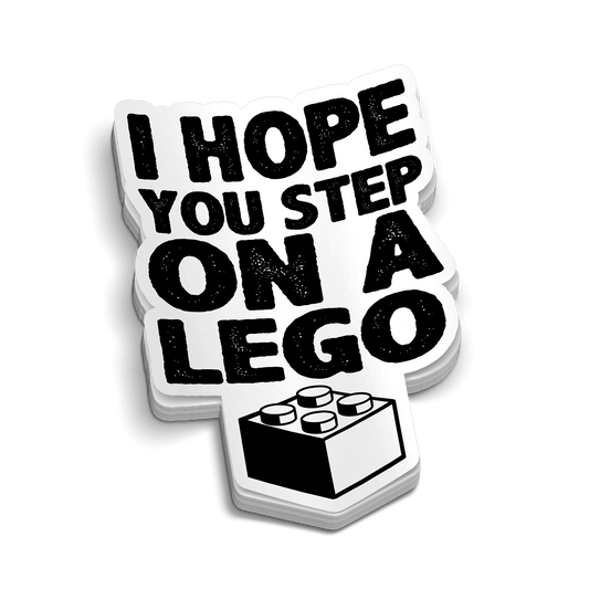 Step On A Lego Hard Hat Decal
