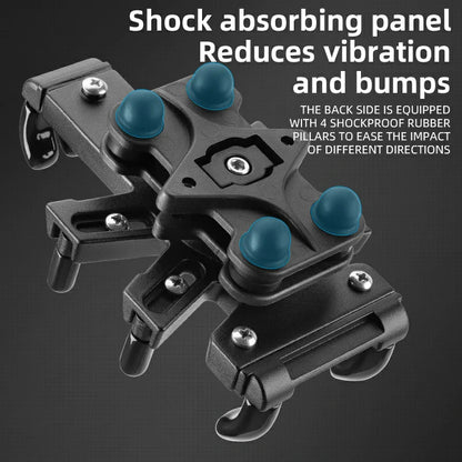 ROCKBROS Motorcycle ATV Adjustable Phone Holder with Vibration Dampener for 4.7-7.1" Phones