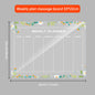 Acrylic message board magnetic refrigerator sticker household erasable calendar transparent note display board