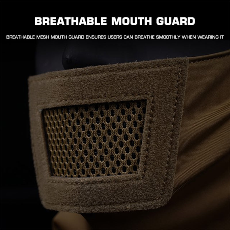 Men's Airsoft Mask, also a balaclava, for paintball, hunting, cycling. Knight style, full face protection.