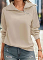 Women’s Zipper Turtleneck Pullover