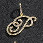 Hip hop accessories grass letter pendant melon seed buckle Cuban chain accessory