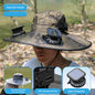Camper Solar Fan Hat Fishing Hat Men's Outdoor Mountaineering UV Protection Sunshade Fishing Hat with Fan