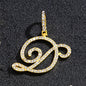 Hip hop accessories grass letter pendant melon seed buckle Cuban chain accessory